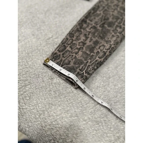 SPANX Animal Print Jean-ish Ankle Leggings Taupe Snakeskin Women Medium 20018R - Picture 4 of 9